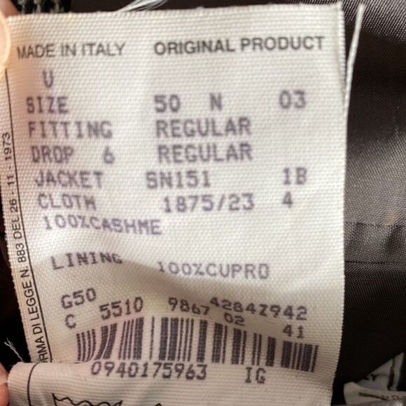 Nino Cerrutti 1881 Cashmere Houndstooth Blazer Made in Italy - Picture 8 of 13